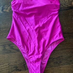 Vibrant Pink One-Piece Swimsuit
